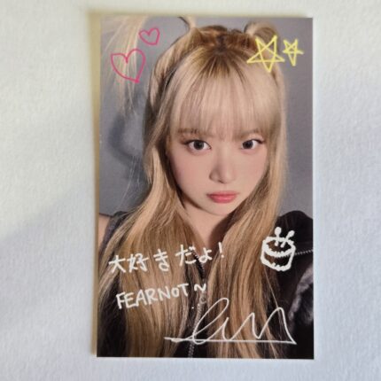 LE SSERAFIM UNFORGIVEN UMS Lucky Draw photocard Printed Signed EUNCHAE